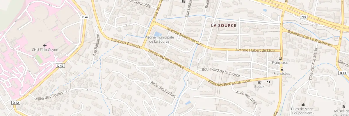 Plan du 19 Bd de la Source à Saint-Denis