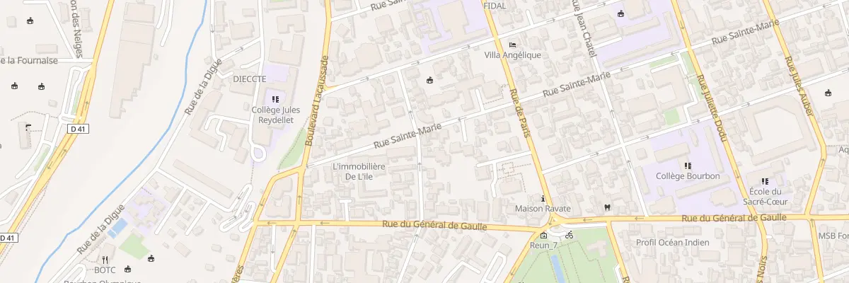 Plan du 28 Rue Sainte Marie à Saint-Denis
