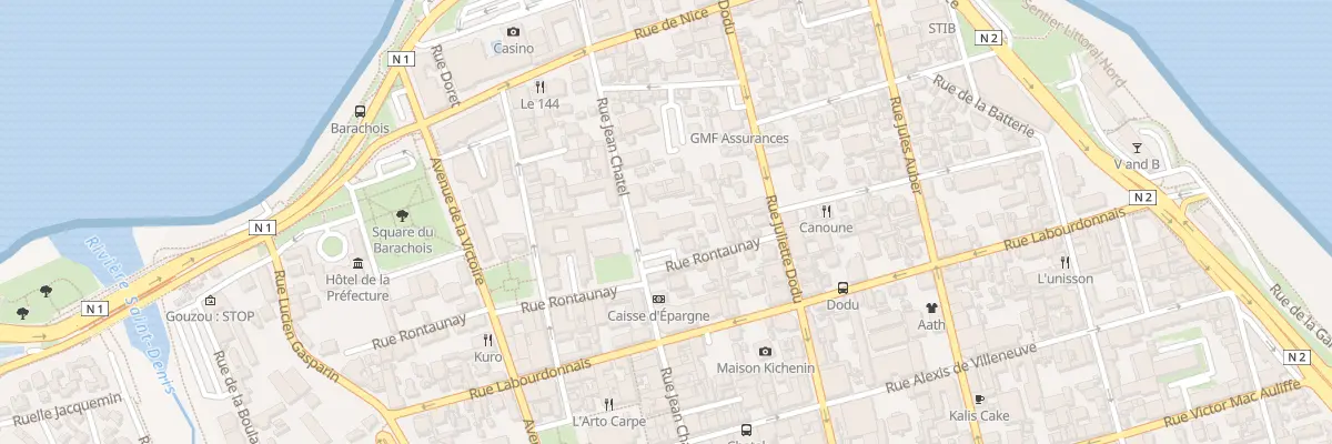 Plan du 25 Rue Jean Chatel à Saint-Denis