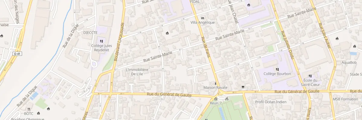 Plan du 38 Rue Sainte Marie à Saint-Denis