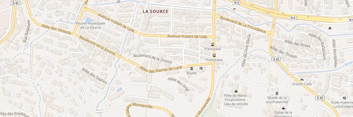 Plan du 43 Bd de la Source à Saint-Denis