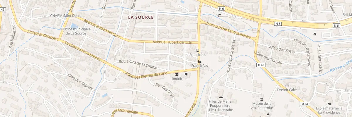 Plan du 50 All des Heliconias-Sidr Source à Saint-Denis