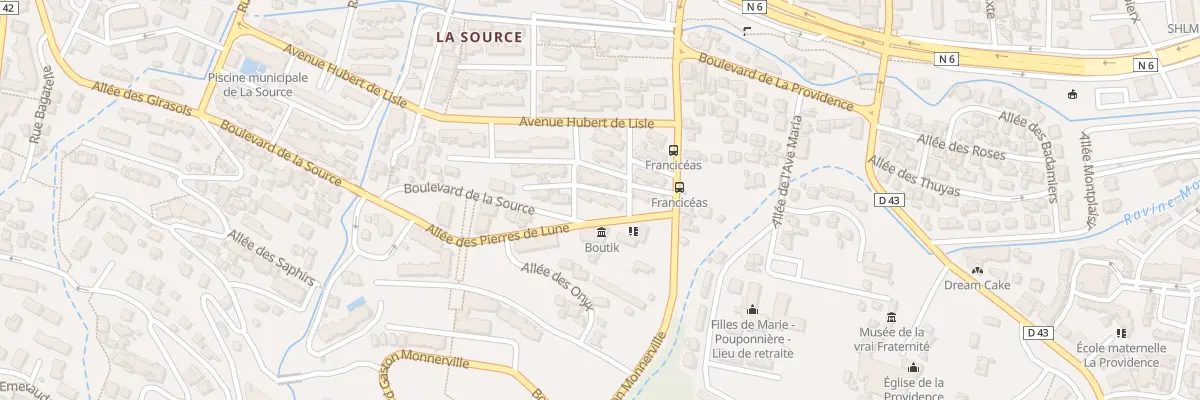 Plan du 77 Bd de la Source à Saint-Denis