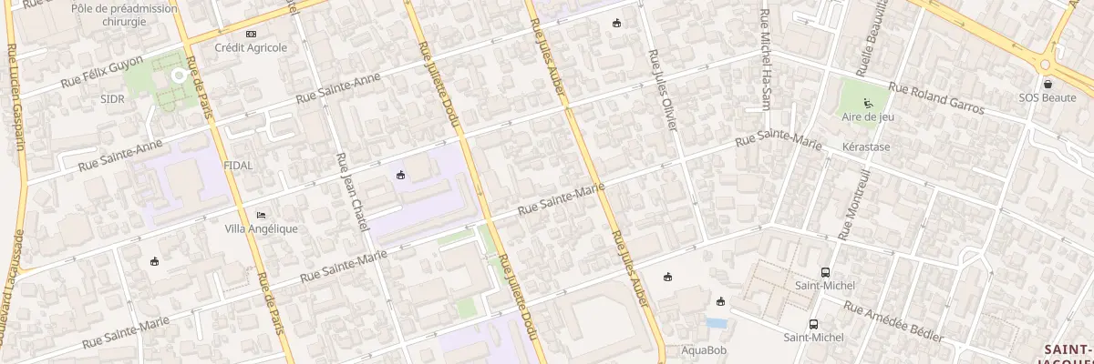 Plan du 45 Rue Sainte Marie à Saint-Denis