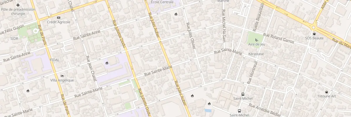 Plan du 55 Rue Sainte Marie à Saint-Denis
