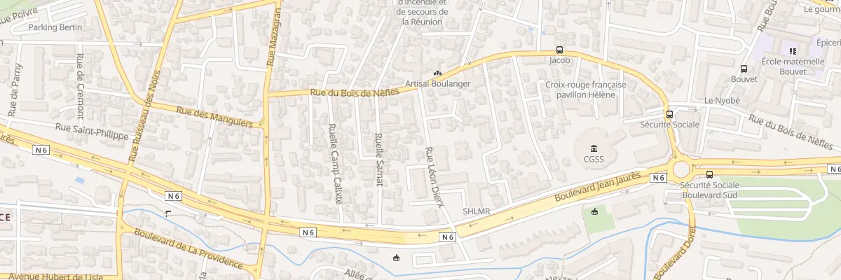 Plan du 6B Rue Léon Dierx à Saint-Denis