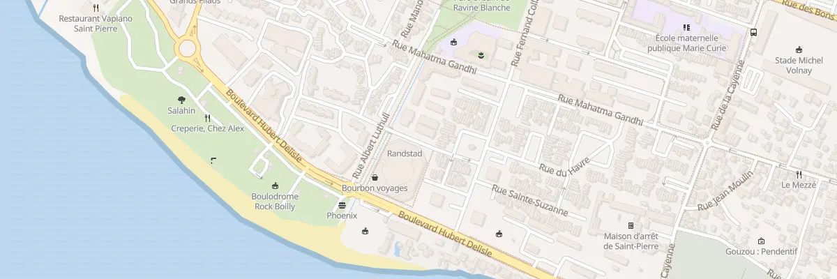 Plan du 8 Rue Albert Luthuli à Saint-Pierre