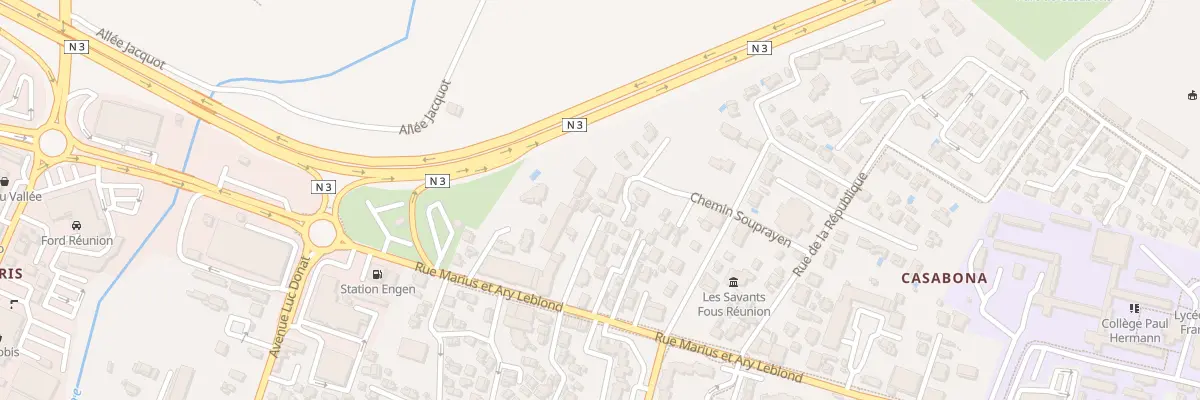 Plan du 246 Rue Marius et Ary Leblond à Saint-Pierre