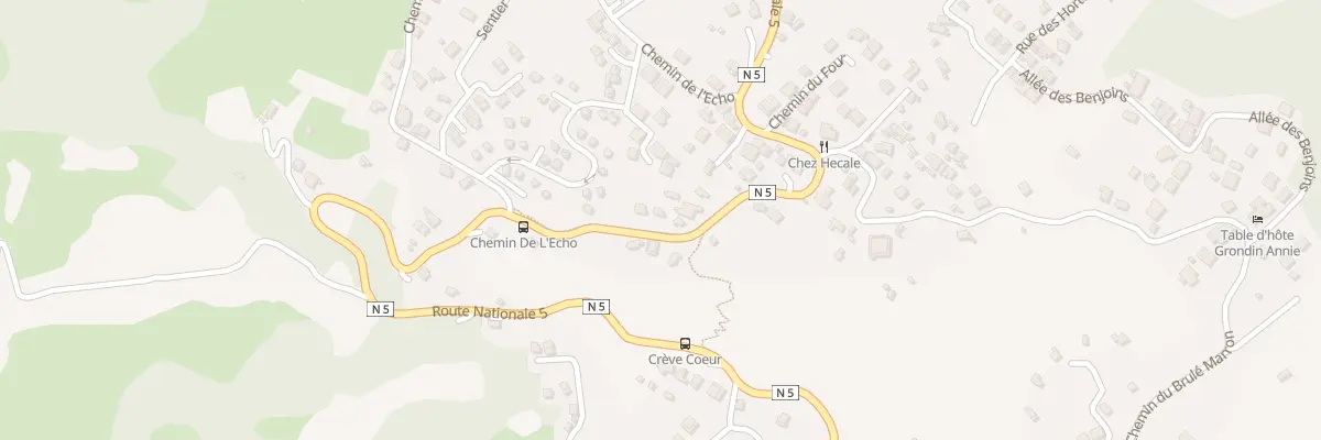 Plan de Rte Nationale 5 à Cilaos