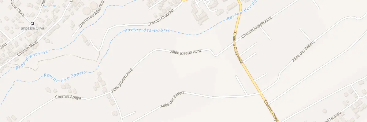 Plan du 340B All des Beliers à Saint-Pierre
