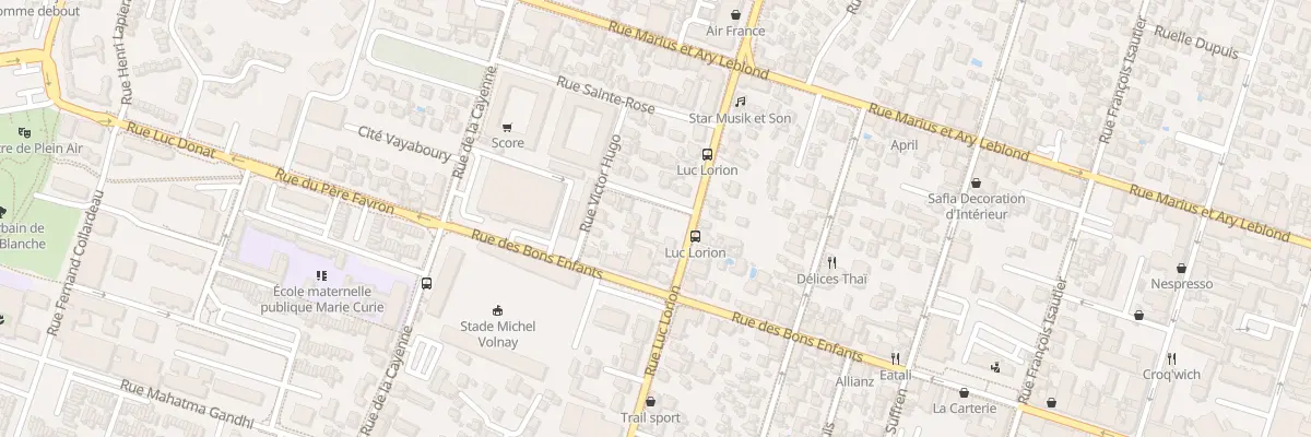 Plan du 1 Rue Sainte Marie à Saint-Pierre