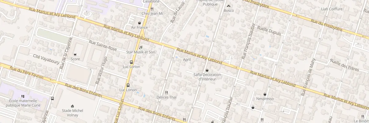 Plan du 77A Rue Marius et Ary Leblond à Saint-Pierre