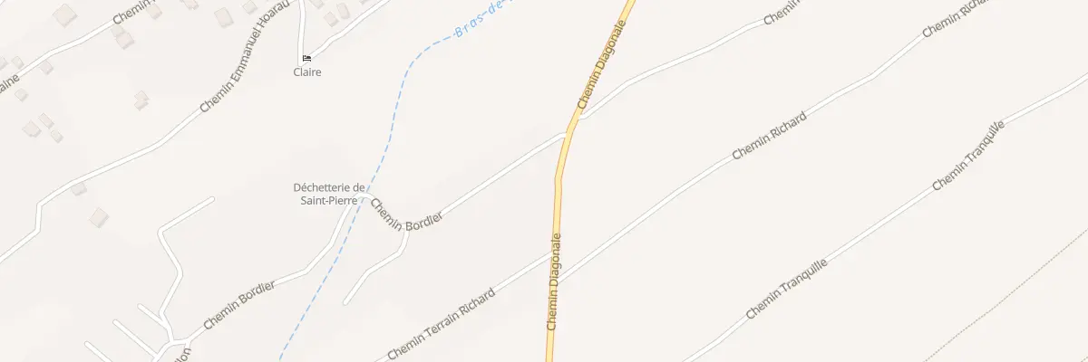 Plan du 274 Che Bordier à Saint-Pierre