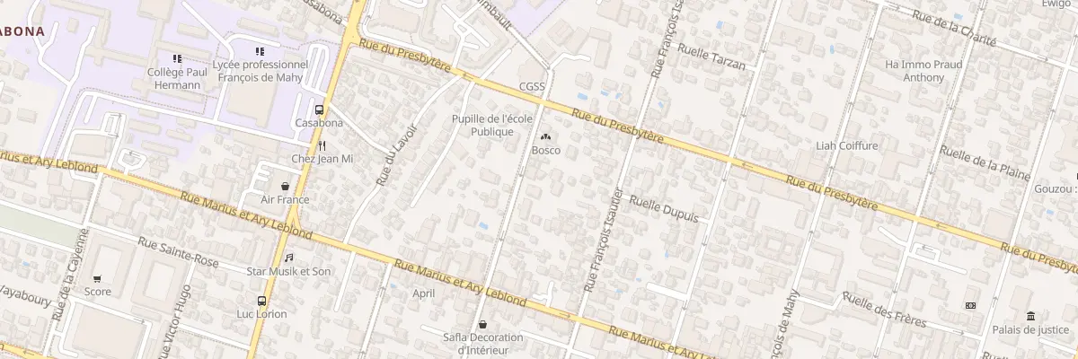 Plan du 92 Rue Suffren à Saint-Pierre