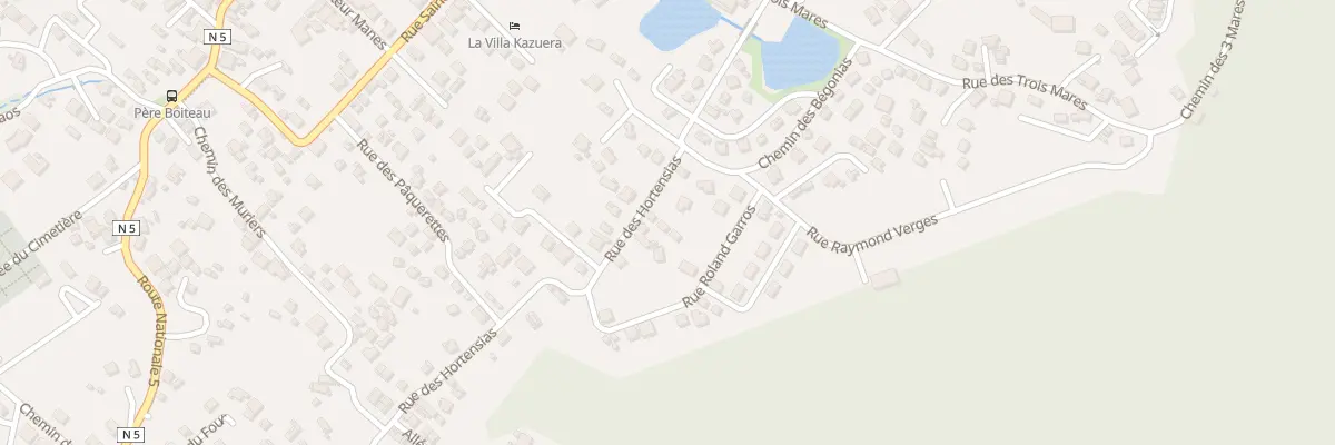 Plan du 1C Rue des Hortensias à Cilaos