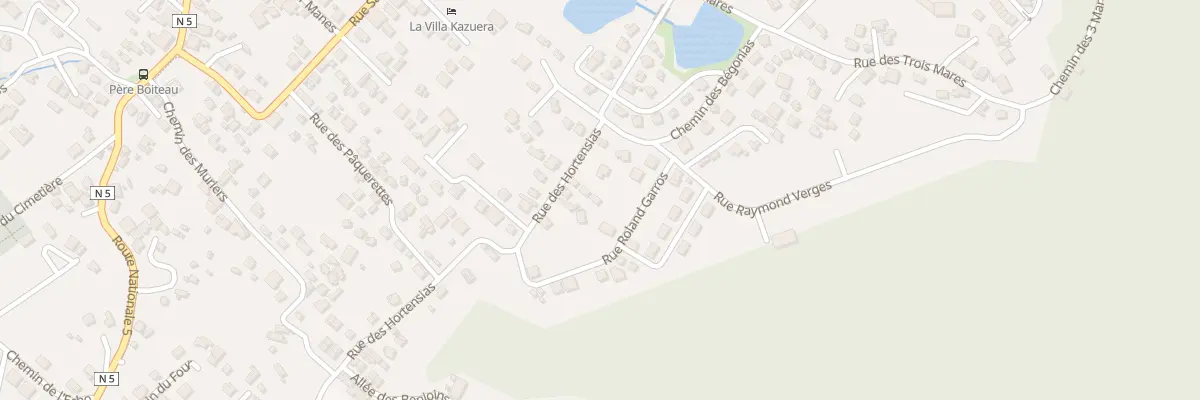 Plan du 1D Rue des Hortensias à Cilaos