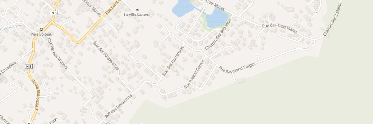 Plan du 1 Rue des Hortensias à Cilaos