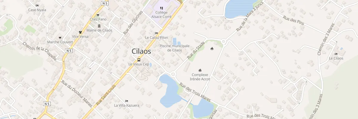 Plan du 3 Rue du Stade à Cilaos