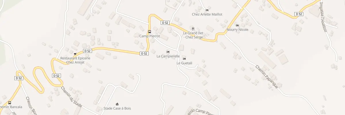 Plan de Camp de Pierrot à Salazie
