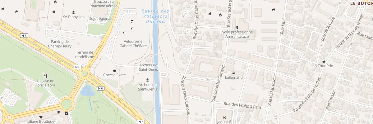 Plan du 170 Rue des Deux Canons à Saint-Denis