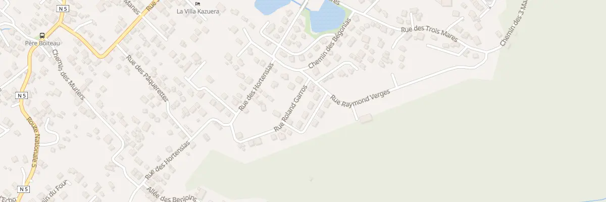 Plan du 5 Rue Roland Garros à Cilaos
