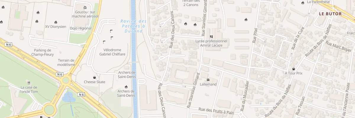 Plan du 121 Rue des Deux Canons à Saint-Denis