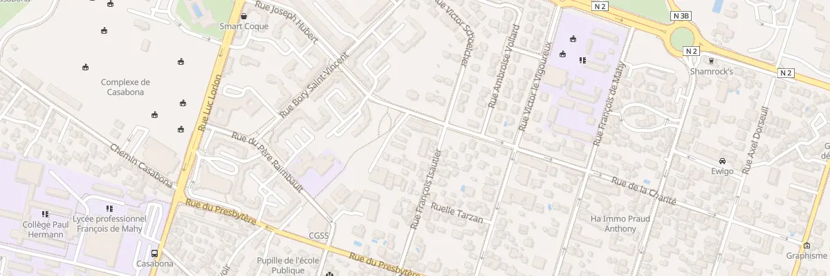 Plan du 40 Rue Joseph Hubert à Saint-Pierre