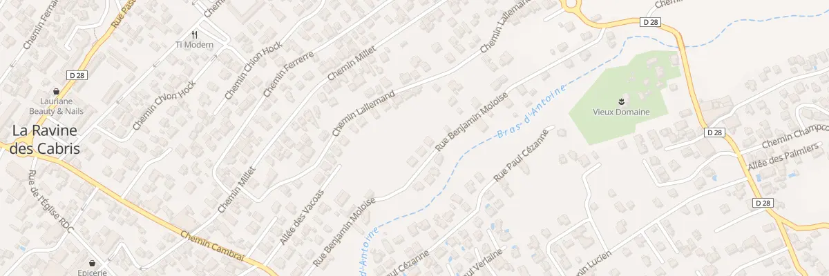 Plan du 45 All des Vacoas Rdc à Saint-Pierre