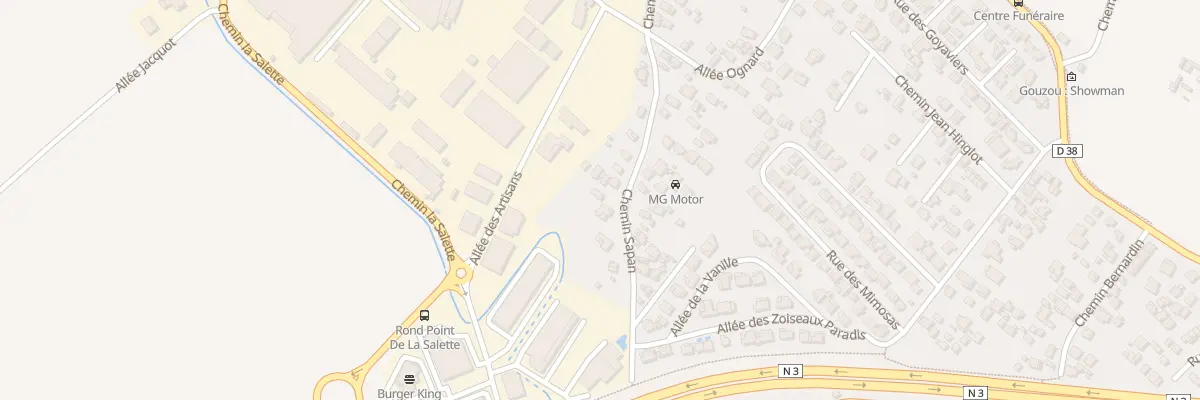 Plan du 34B Che Sapan à Saint-Pierre