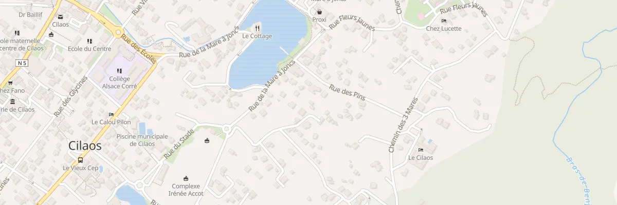 Plan du 5 Pas des Tuyas à Cilaos