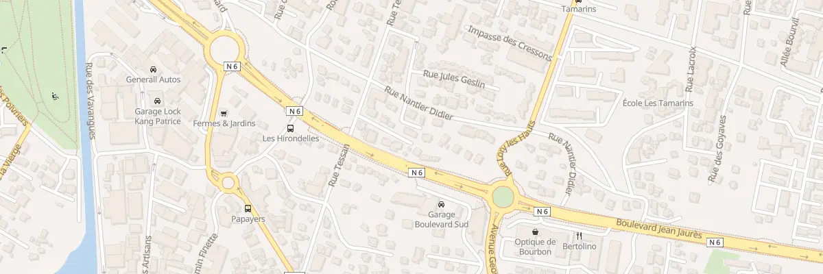 Plan du 6 Rue Nantier Didiée à Saint-Denis