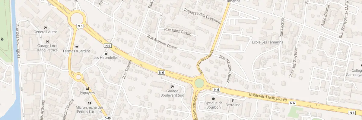 Plan du 12 Rue Nantier Didiée à Saint-Denis