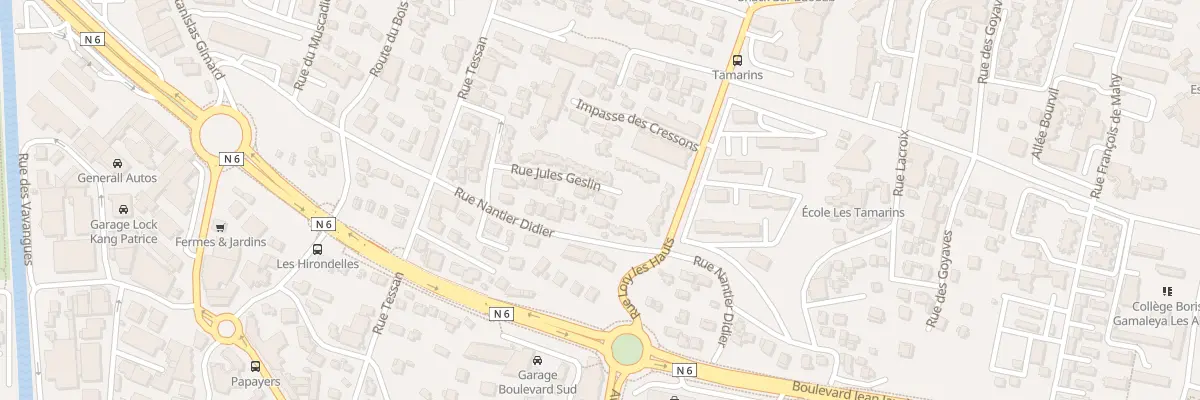 Plan du 17 Rue Nantier Didiée à Saint-Denis