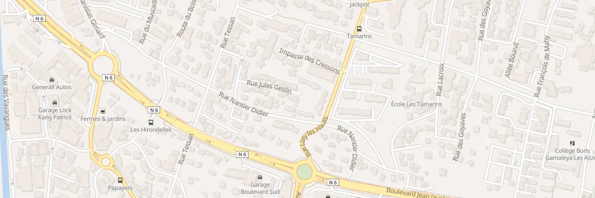 Plan du 19 Rue Nantier Didiée à Saint-Denis