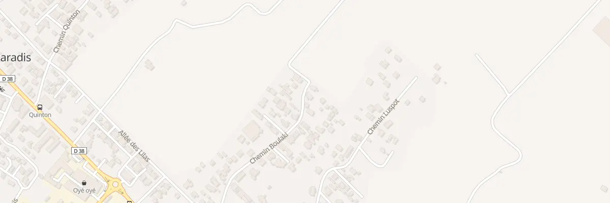 Plan du 38 Che Boulaki à Saint-Pierre