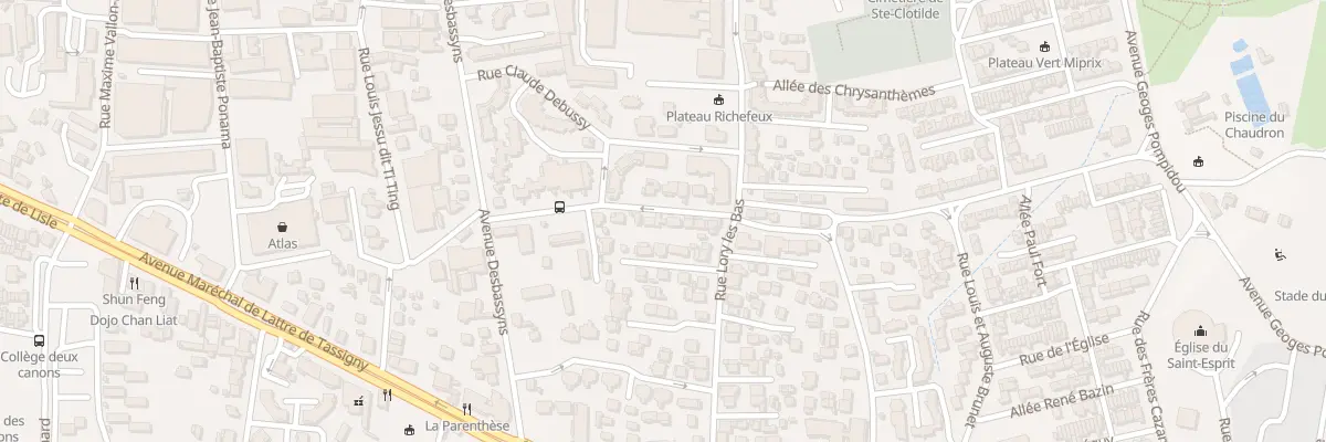 Plan du 3B Rue du Bois de Merle à Saint-Denis