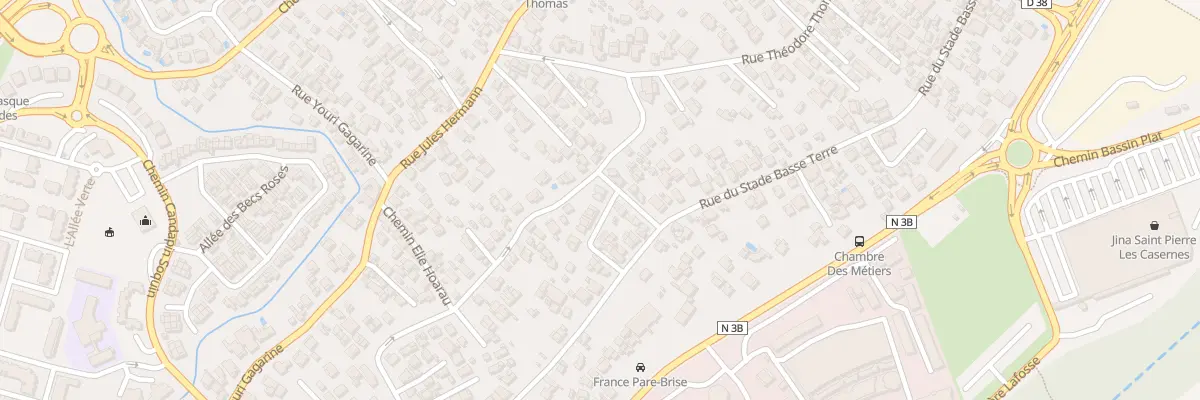 Plan du 25 Rue des Coriandres à Saint-Pierre