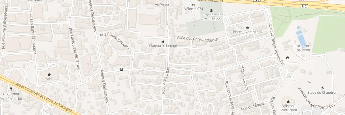 Plan du 89 Rue Lory les Bas à Saint-Denis