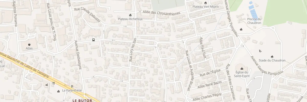 Plan du 10 Rue Emile Grimaud à Saint-Denis