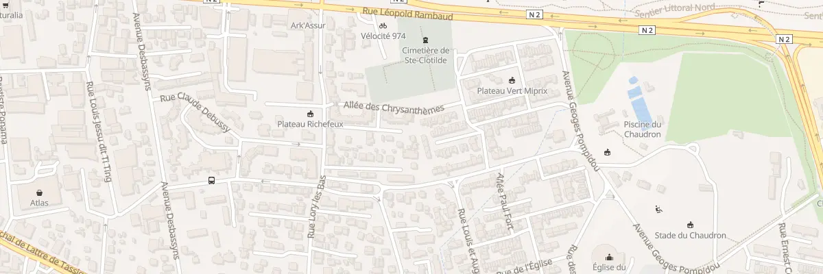 Plan du 75 Rue Lory les Bas à Saint-Denis