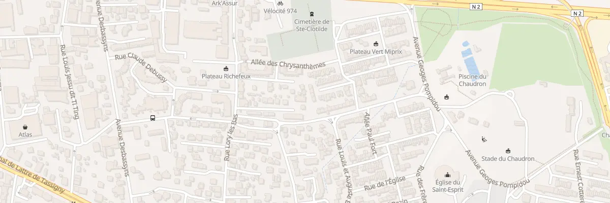 Plan du 119B Rue Lory les Bas à Saint-Denis