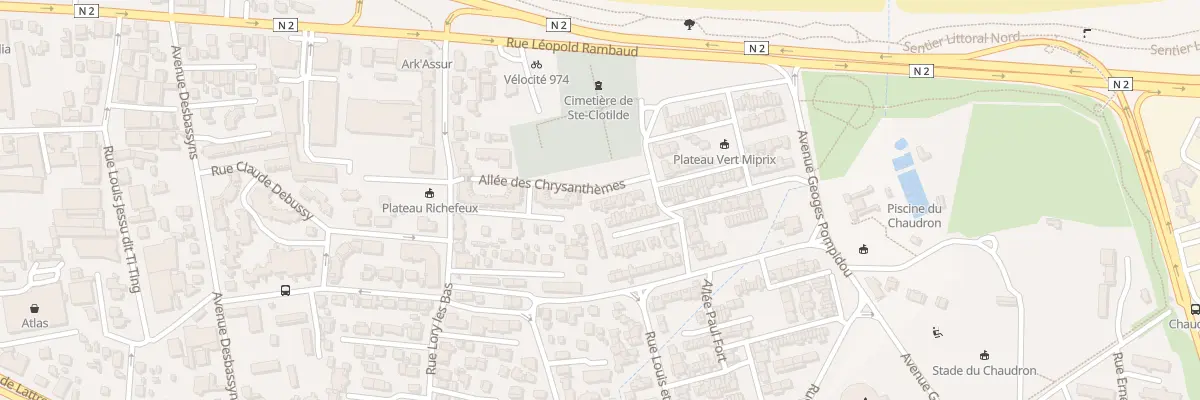 Plan du 89 All des Chrysanthèmes à Saint-Denis