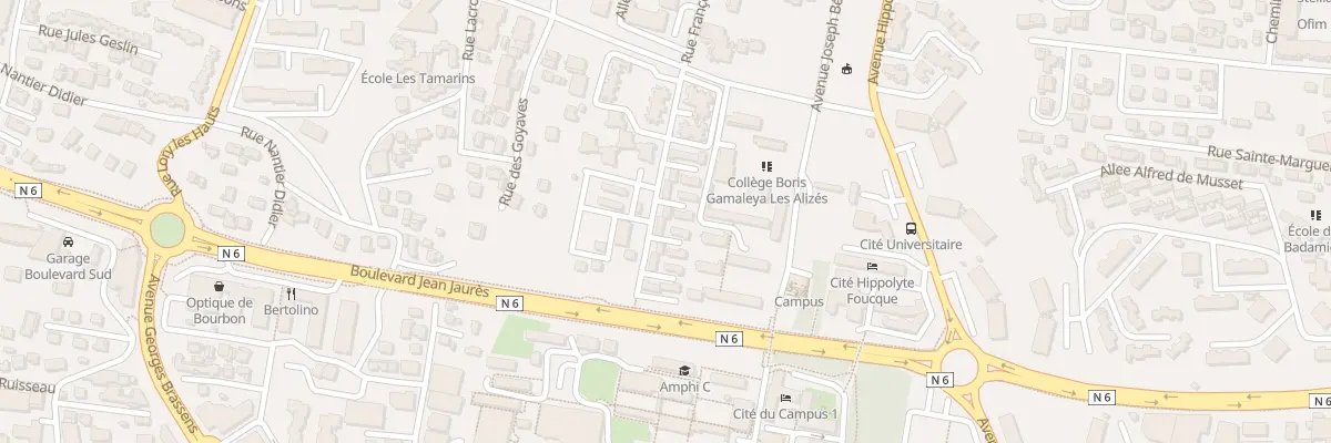 Plan du 650 Rue François de Mahy à Saint-Denis