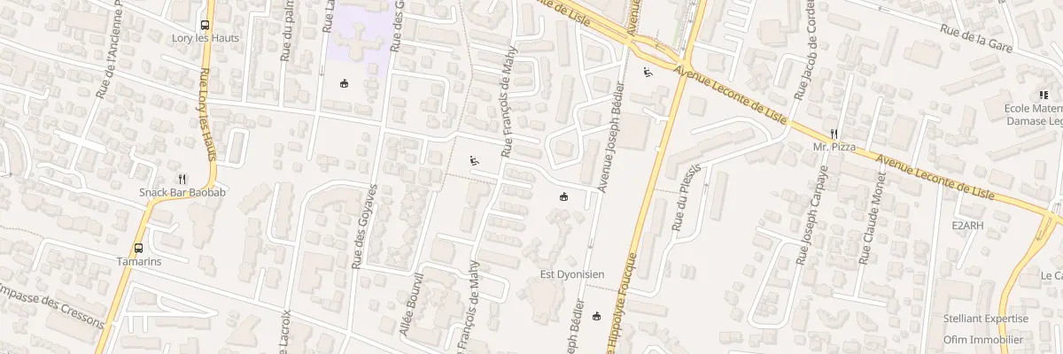 Plan du 91 Rue François de Mahy à Saint-Denis