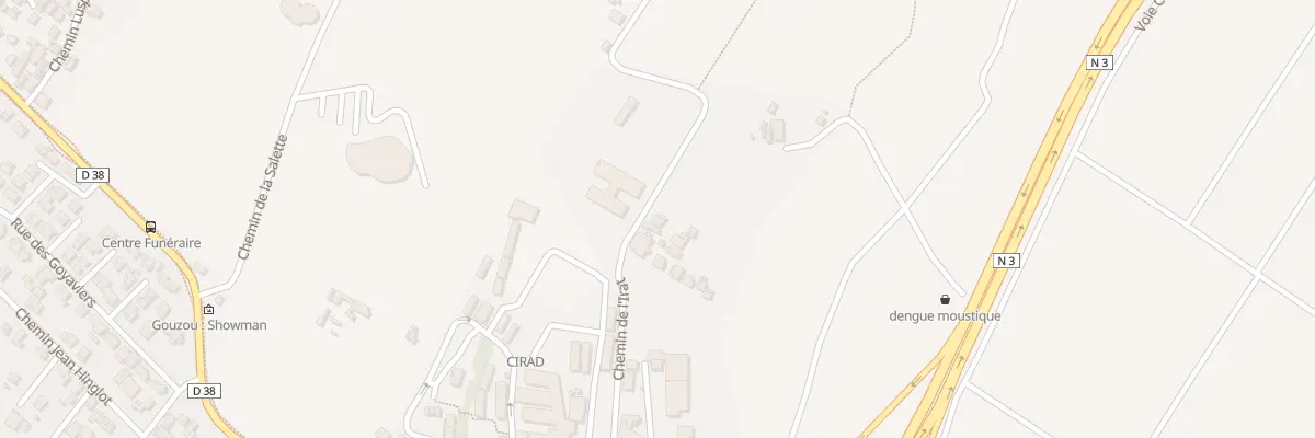 Plan du 3 Che de la Regie à Saint-Pierre