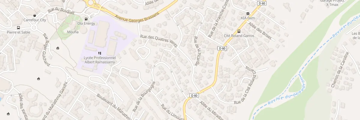 Plan du 36 Rue des Quatre Vents à Saint-Denis