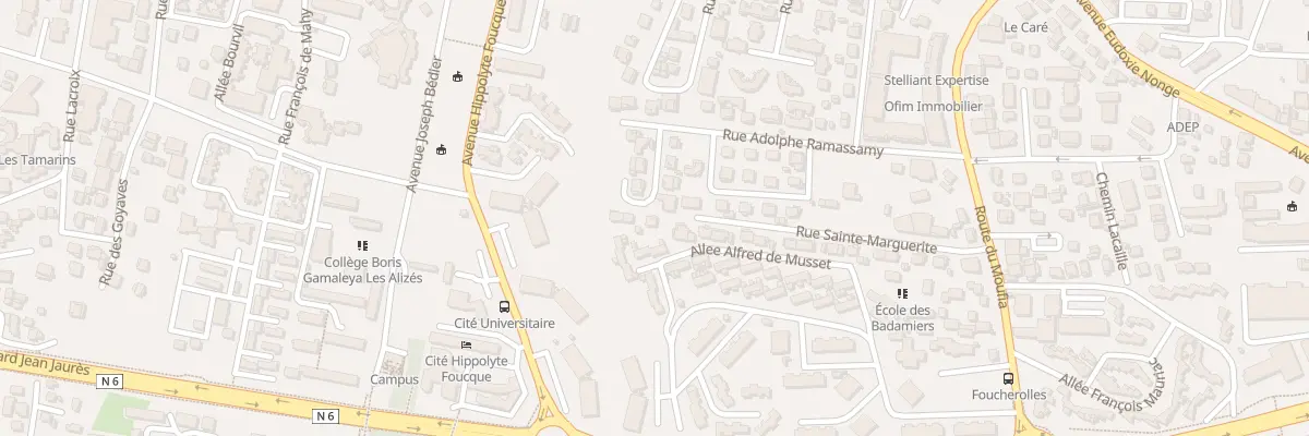 Plan du 27 Rue Adolphe Ramassamy à Saint-Denis