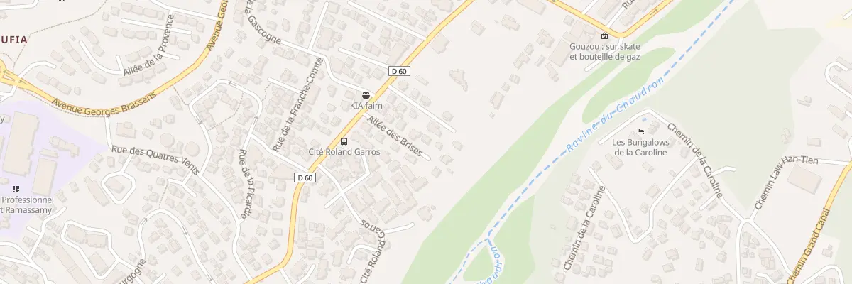 Plan du 5 All des Brises à Saint-Denis