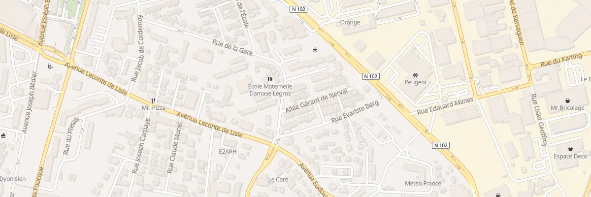 Plan du 5 All Gérard de Nerval à Saint-Denis