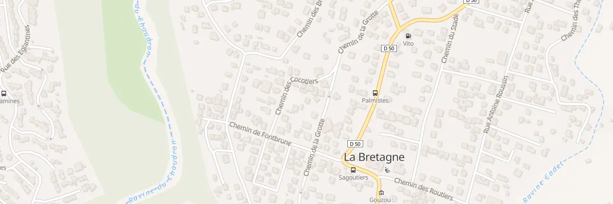 Plan du 20 Che de la Grotte La Breta à Saint-Denis
